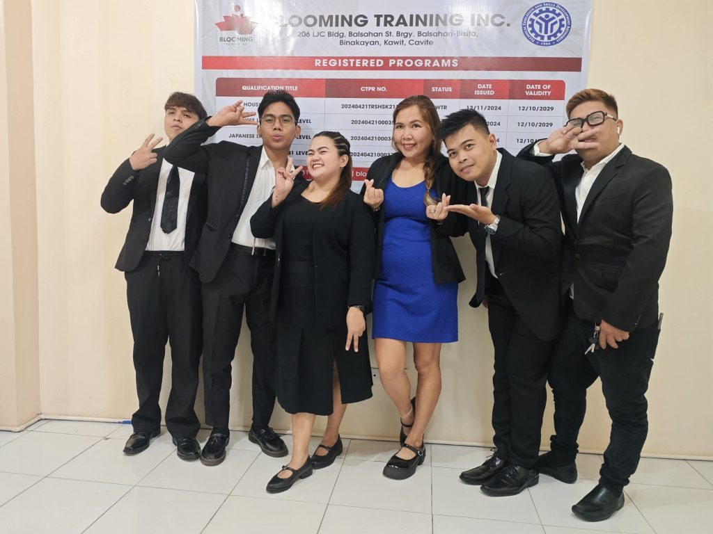TESDA Housekeeping NCII students in training